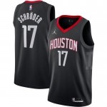 Maillot NBA Houston Rockets Dennis Schroder 17 Jordan 2022-23 Statement Edition Noir Swingman - Homme